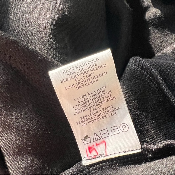 A.L.C. SYNARA V-NECK BLACK MIDI DRESS WITH CUT-OUTS - Picture 15 of 15